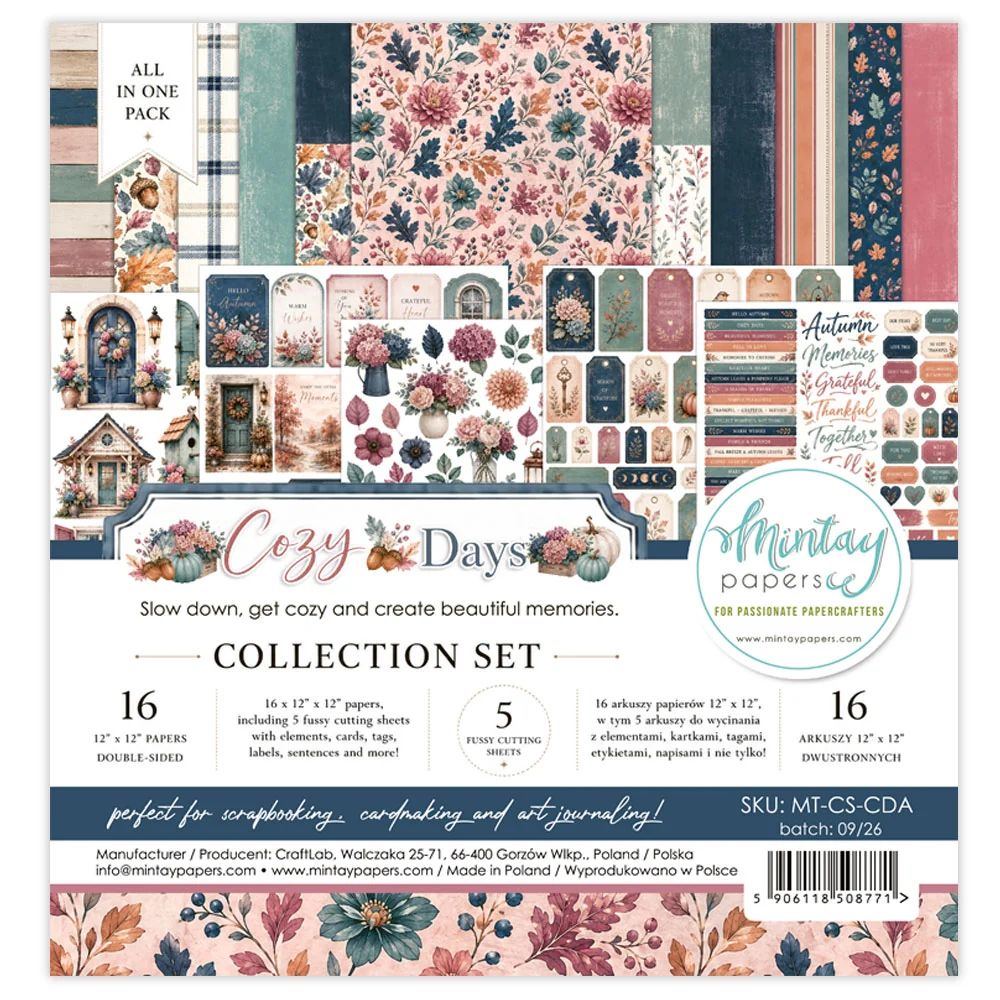 Mintay - COZY DAYS - 12 X 12 COLLECTION SET